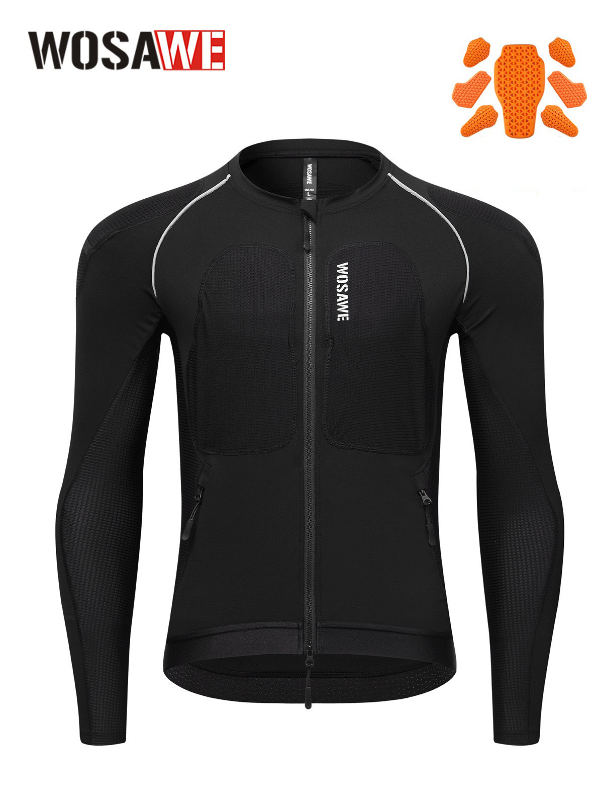 Motorcycle Gear Jacket - WOSAWE Men Motorcycle Riding Jacket Breathable