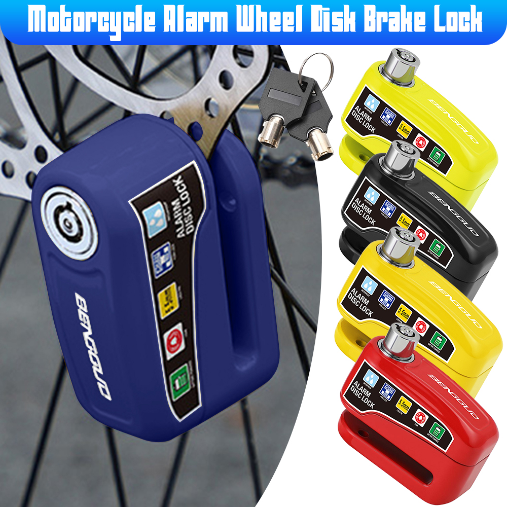 Disc Lock Brake - 110dB Loud Anti-Theft Motorcycle Alarm Disc
