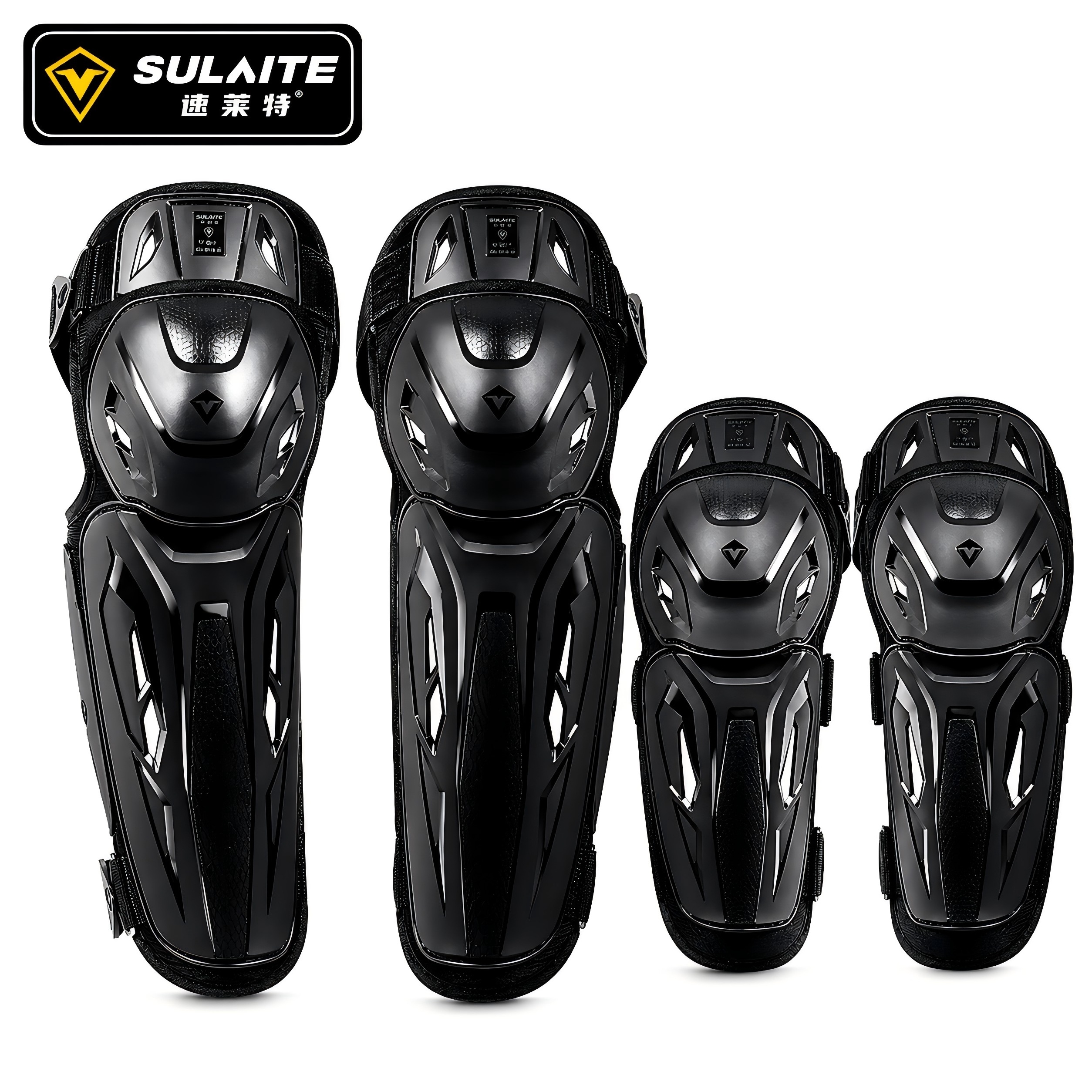 Knee Guard Hard - SULAITE Motorcycle Knee Elbow Guards Set