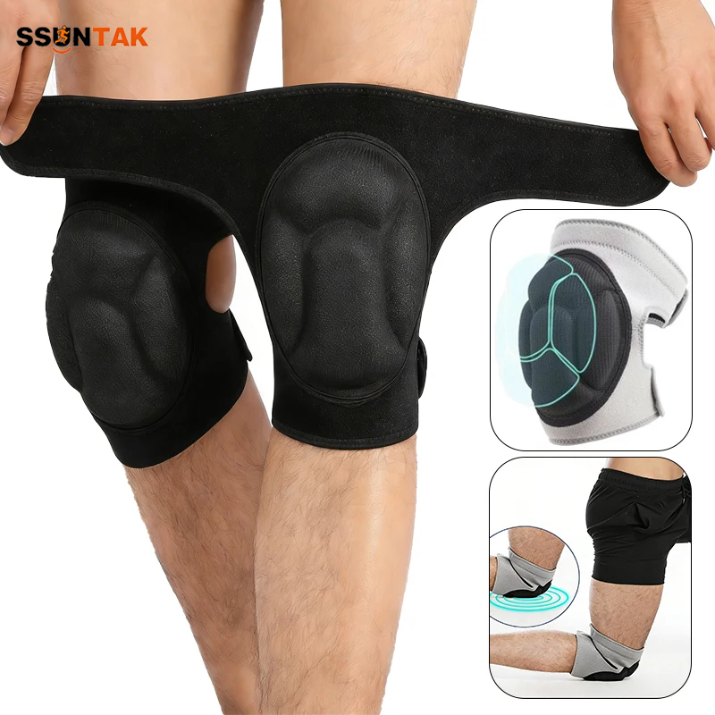 Knee Guard Hard - SSUNTAK Thickened Anti-Collision Knee Pads Adjustable