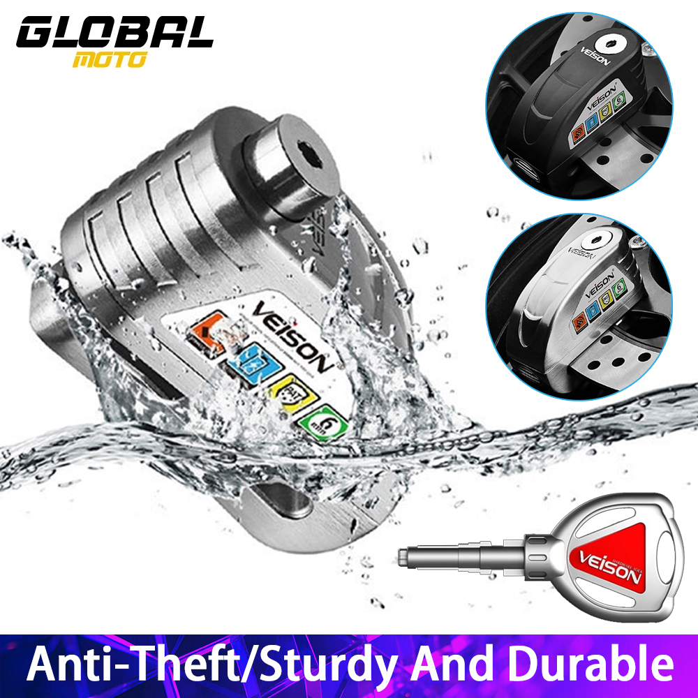 Disc Lock Brake - VEISON Motorcycle Disc Brake Lock Waterproof