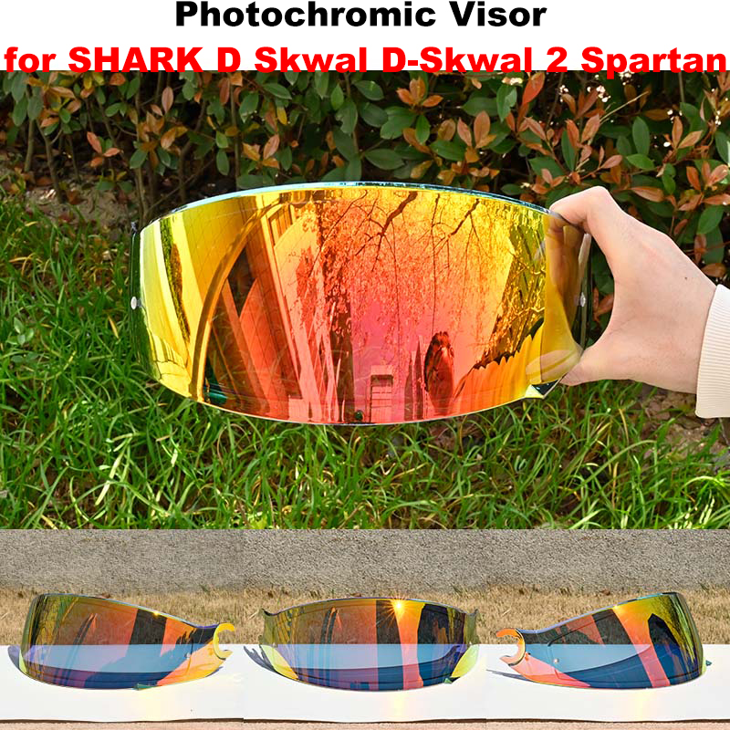 Helmet Full Face - Photochromic Shield Visor Lenses for SHARK