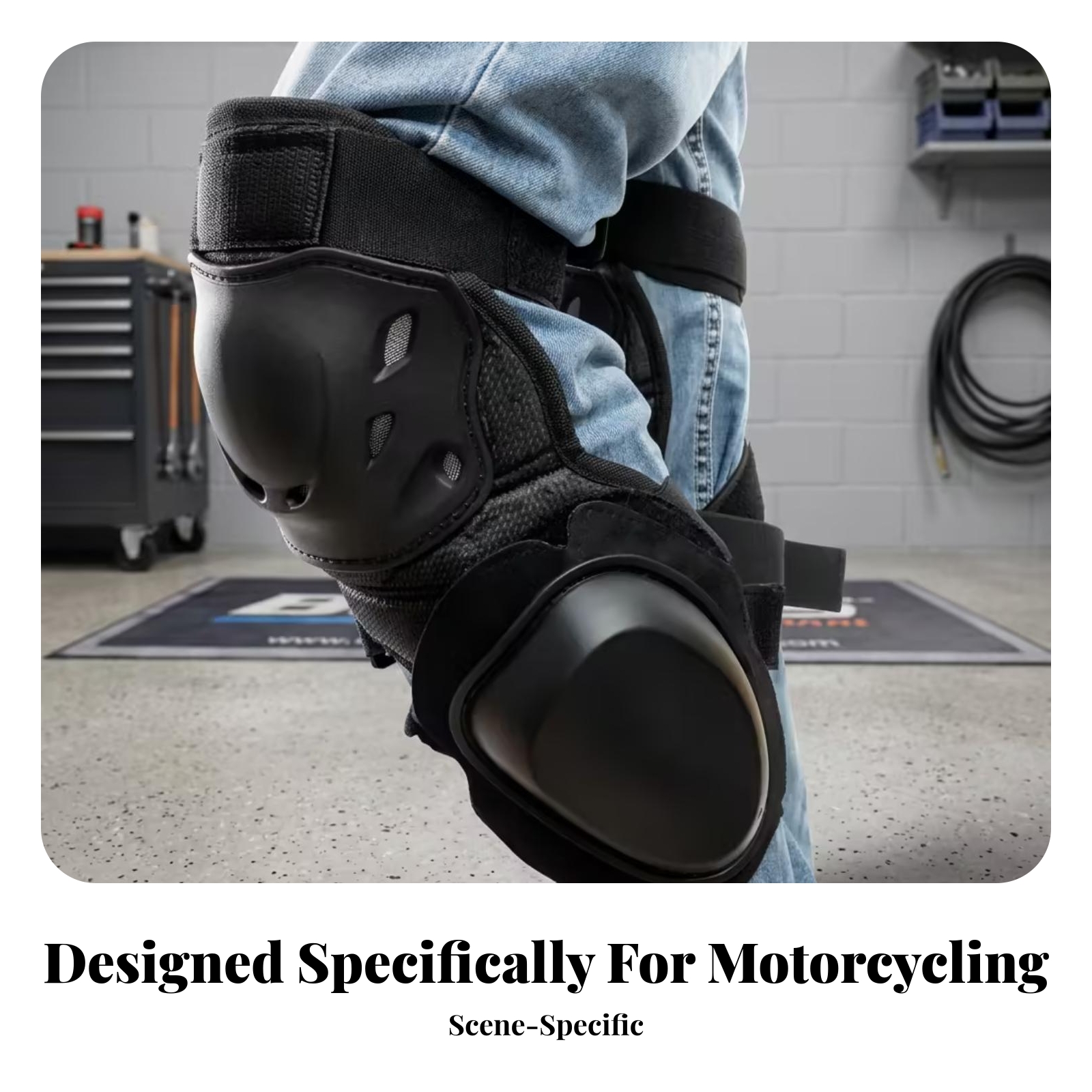 Knee Guard Hard - Leg Guard Impact Protection Motorcycle Knee