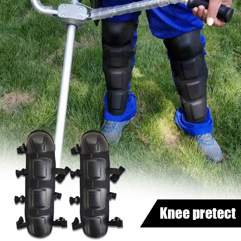 2Pcs Black Leg Protector With  - Knee Guard Hard ulasan dan harga