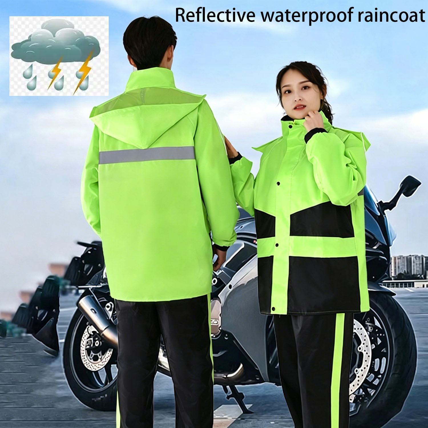 Motorcycle Raincoat Suits Men  - Motorcycle Gear Jacket ulasan dan harga