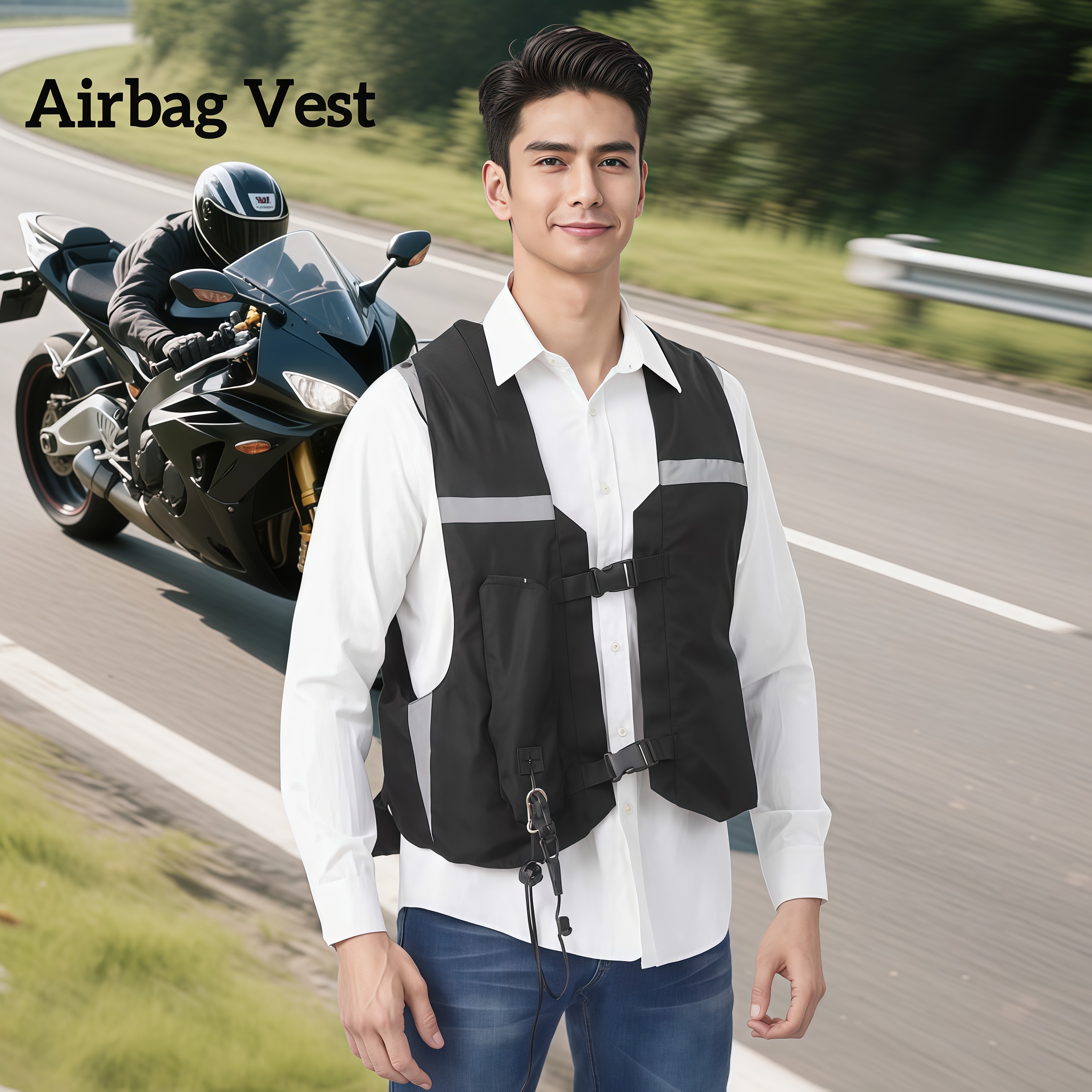 Adjustable Size Motorcycle Saf - Motorcycle Gear With Airbag ulasan dan harga