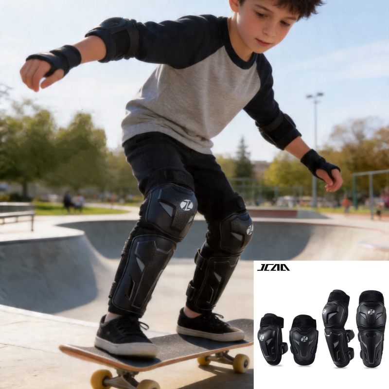 JCAA Children Knee Elbow Guard - Knee Guard Hard ulasan dan harga