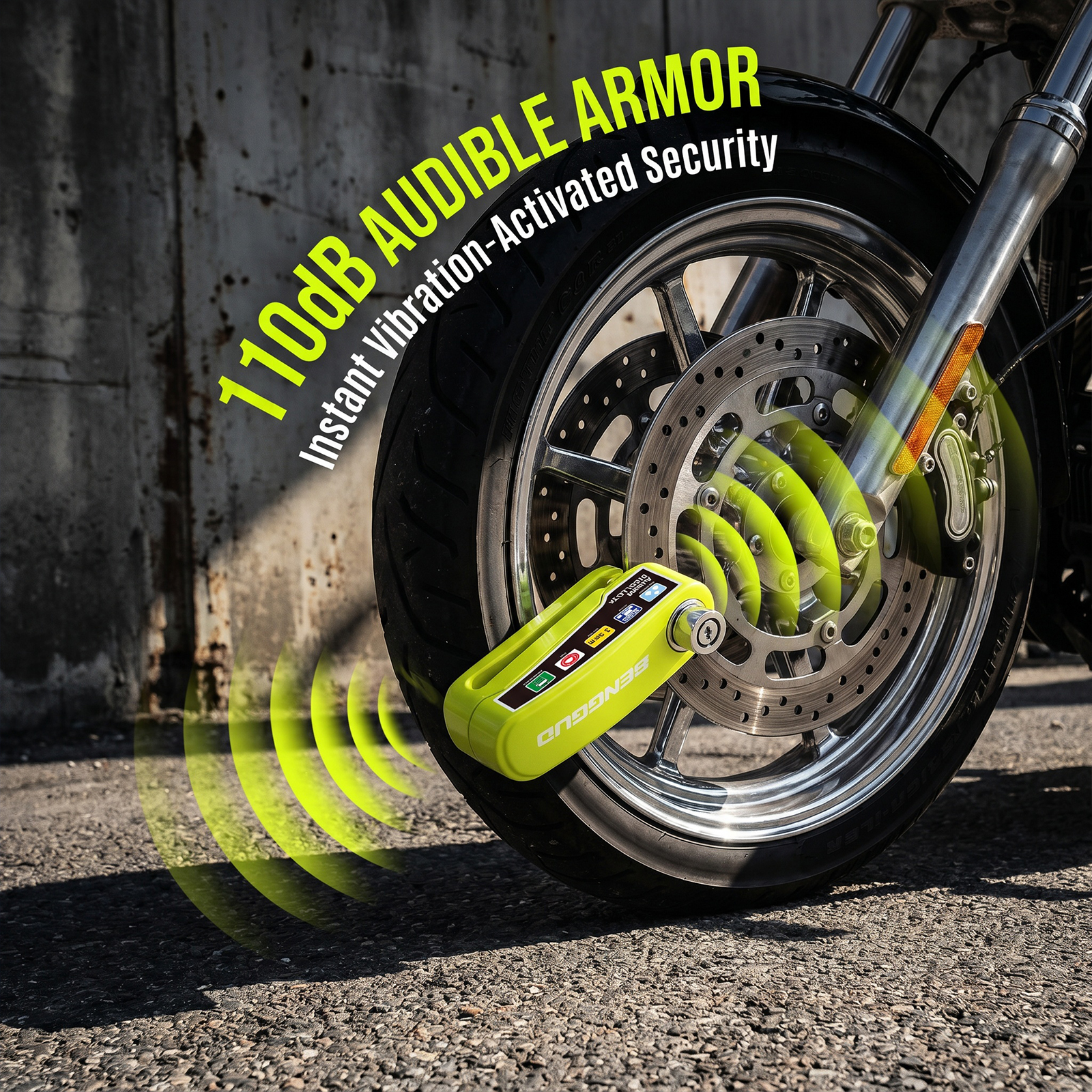 Motorcycle Disc Block Alarm Lo - Disc Lock Brake ulasan dan harga