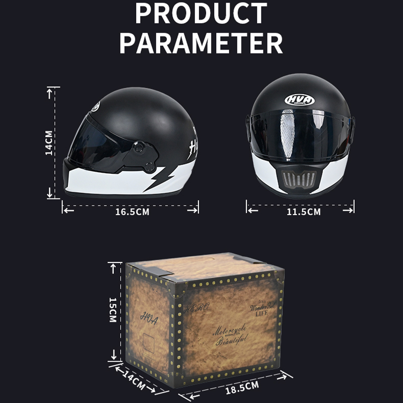 HVA Small Pet Motorcycle Helme - Helmet Full Face ulasan dan harga