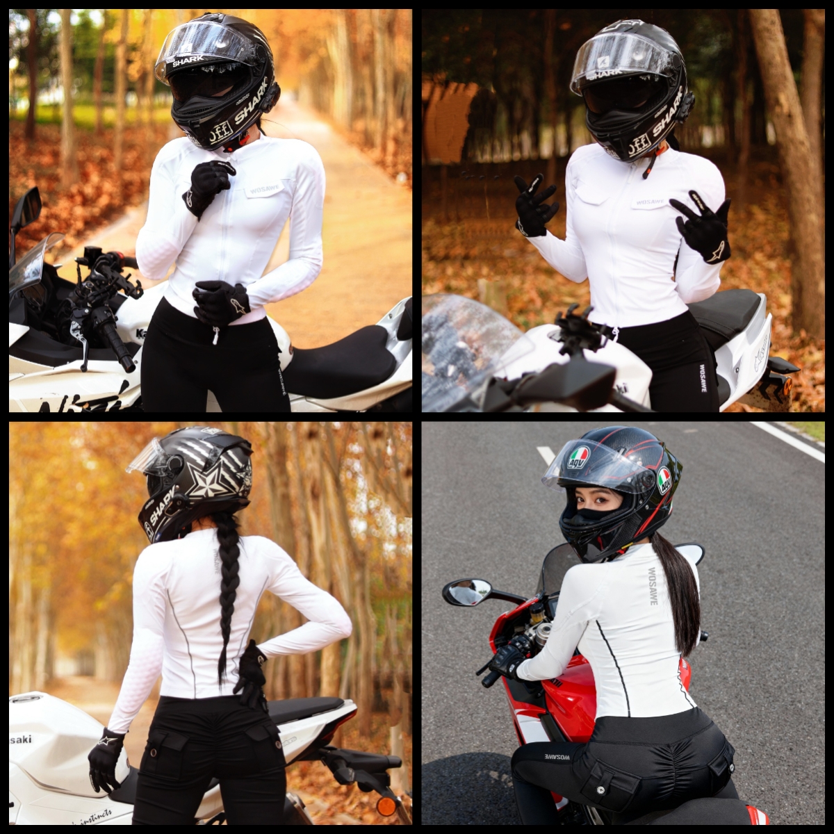 WOSAWE Women Motorcycle Jacket - Motorcycle Gear Jacket Women ulasan dan harga