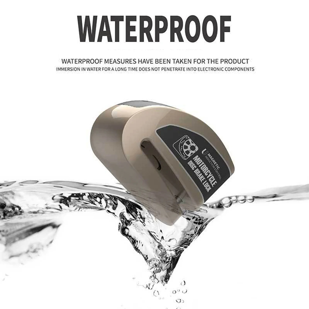 Waterproof Motorcycle Alarm Lo - Disc Lock Brake ulasan dan harga
